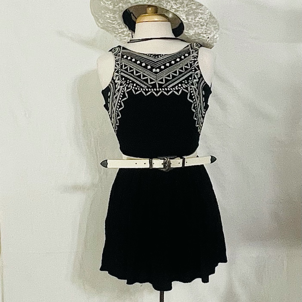 Country chic Black Tribal Dress